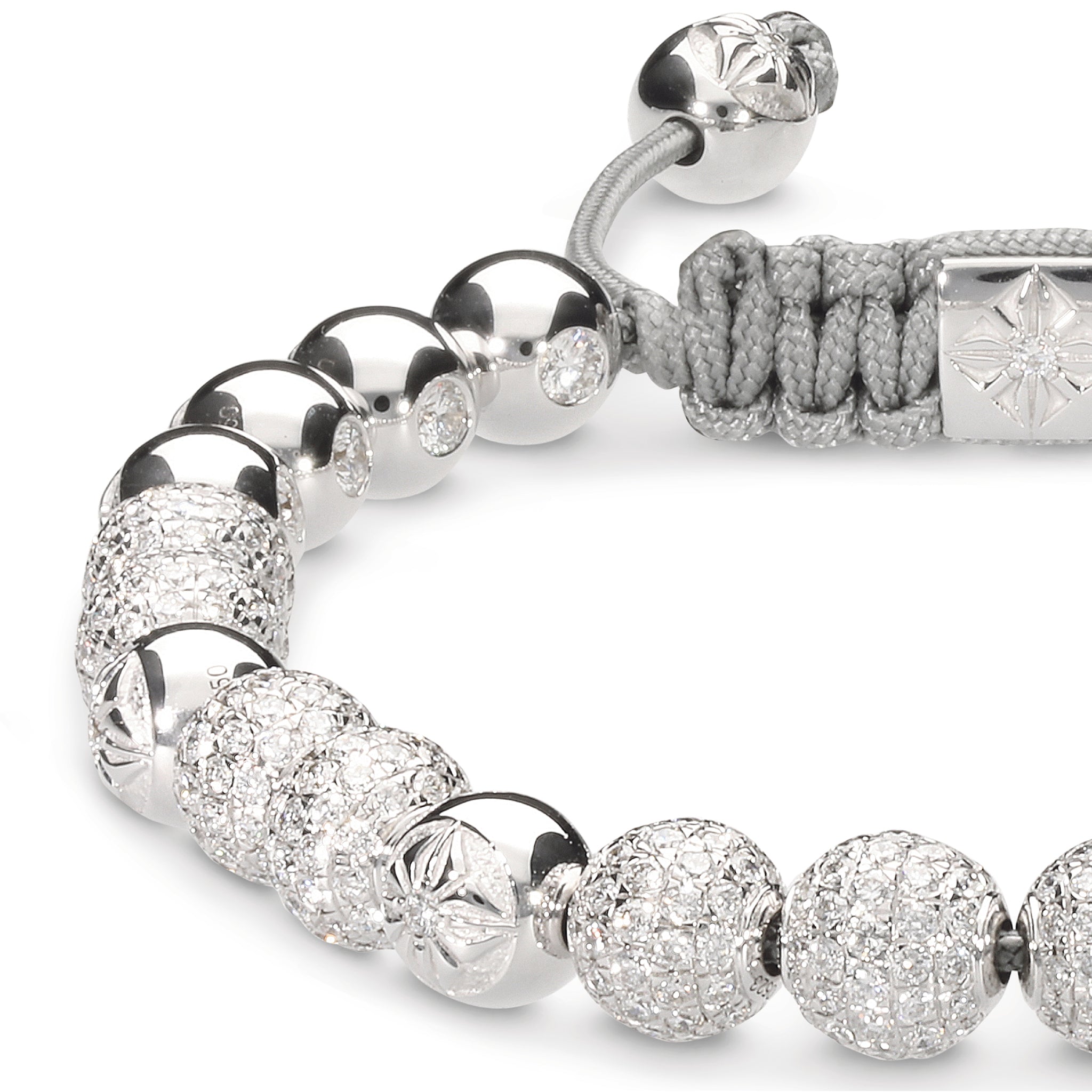 White shamballa bracelet top