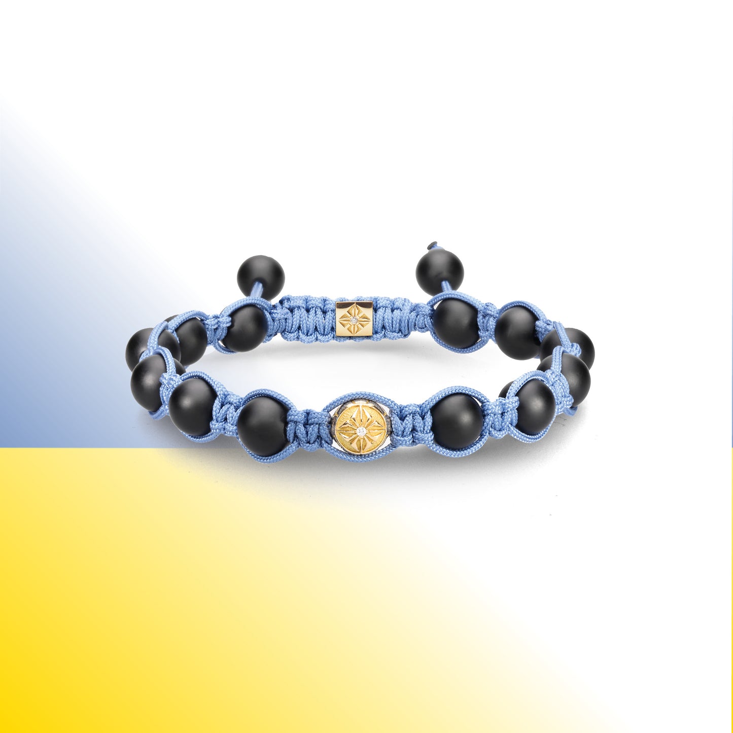 "Ukraine" - Geflochtenes Armband